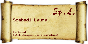 Szabadi Laura névjegykártya